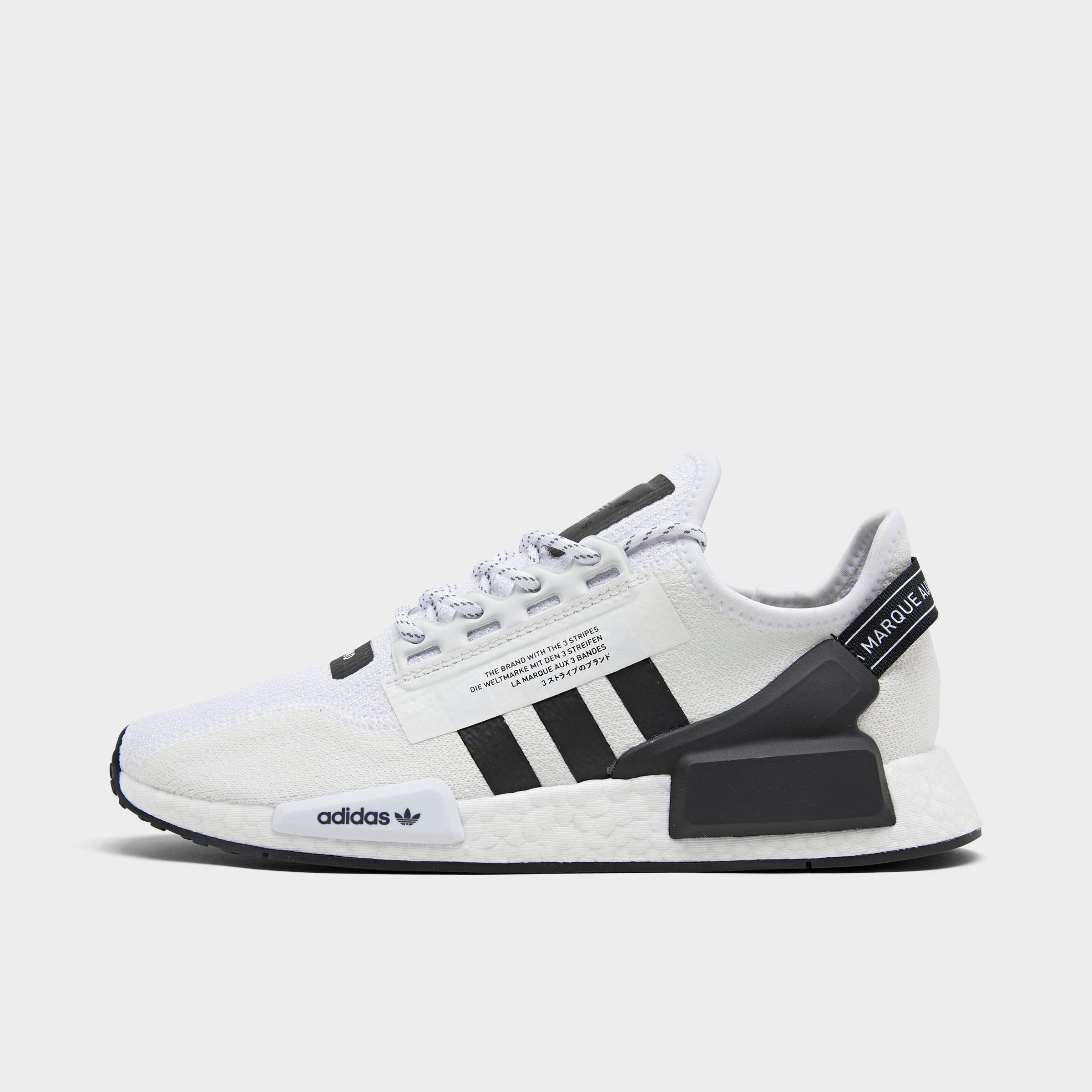 Adidas NMD R1 V2 Mens White Black Shoe Trainer eBay